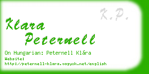 klara peternell business card